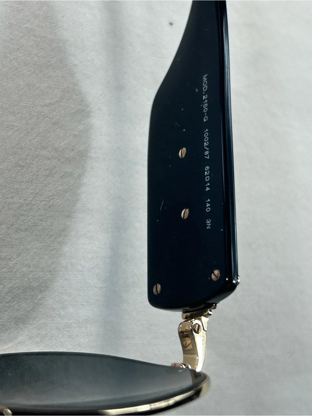 VERSACE Sunglasses VE 2150-Q 1002/87 Gold & Black Aviator Frames w/Grey Lens